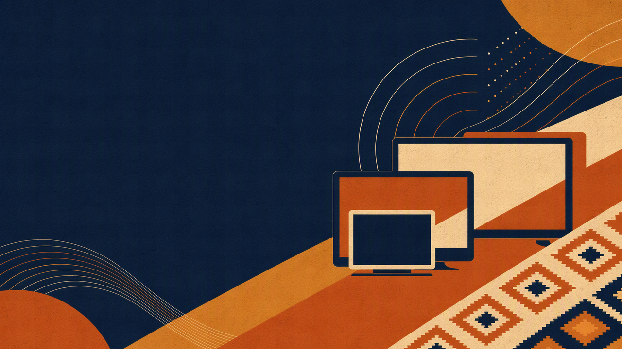 Ambiente ilustrando o uso de LG Smart TV com a Baião de Letras